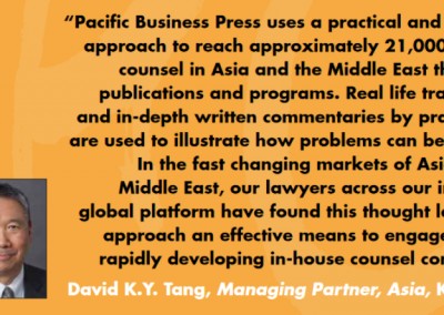 David Tang K&L Gates Inhousecommunity Testimonial