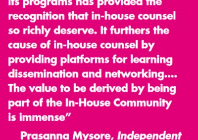 Prasanna Mysore In-House Community Testimonial