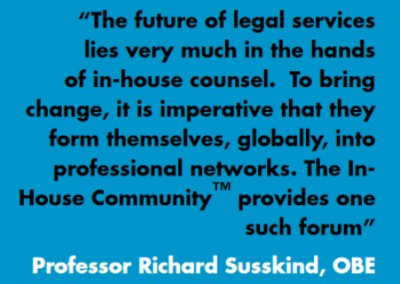 Richard Susskind Inhouse Community Testimonial